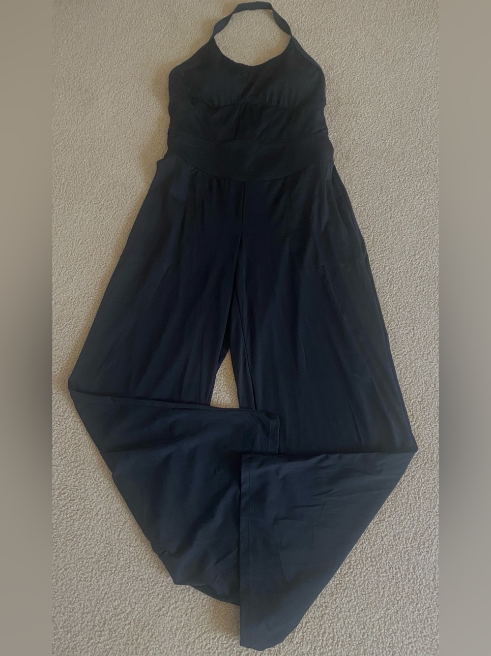 LARGE. HALARA SOFTLY ZERO HALTER COOL TOUCH EASY PEEZY JUMPSUIT - Picture 6 of 12